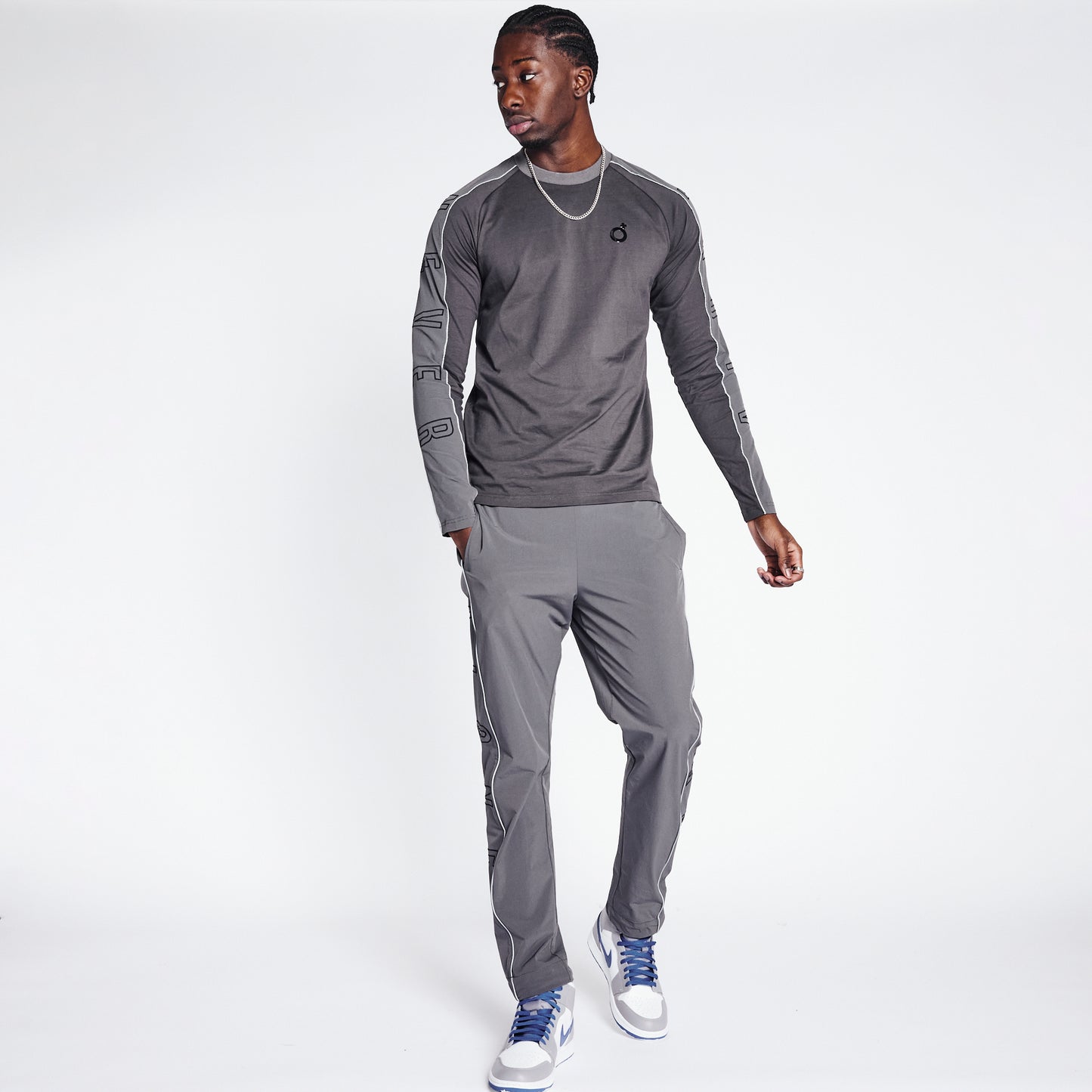 Racer Long Sleeve T-Shirt - Metallic Silver