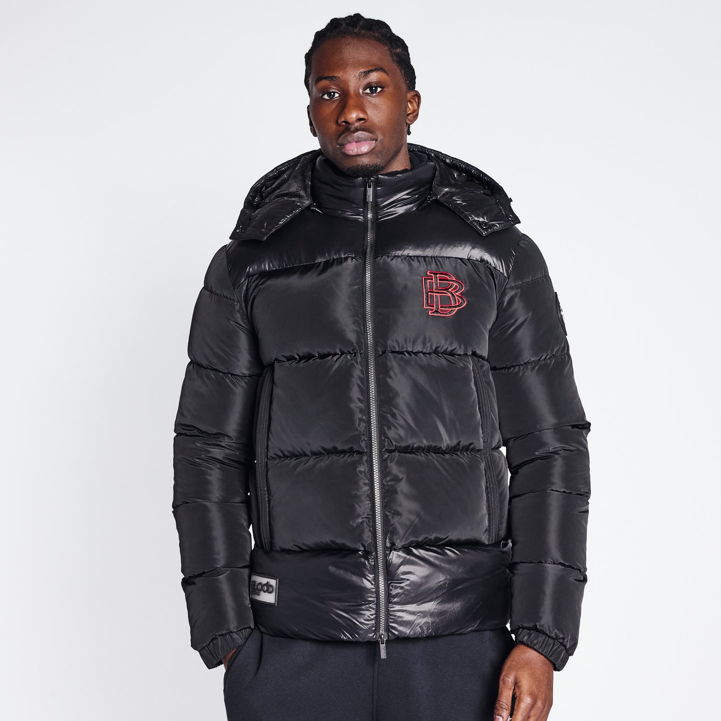 Short Puffer Jacket - Black