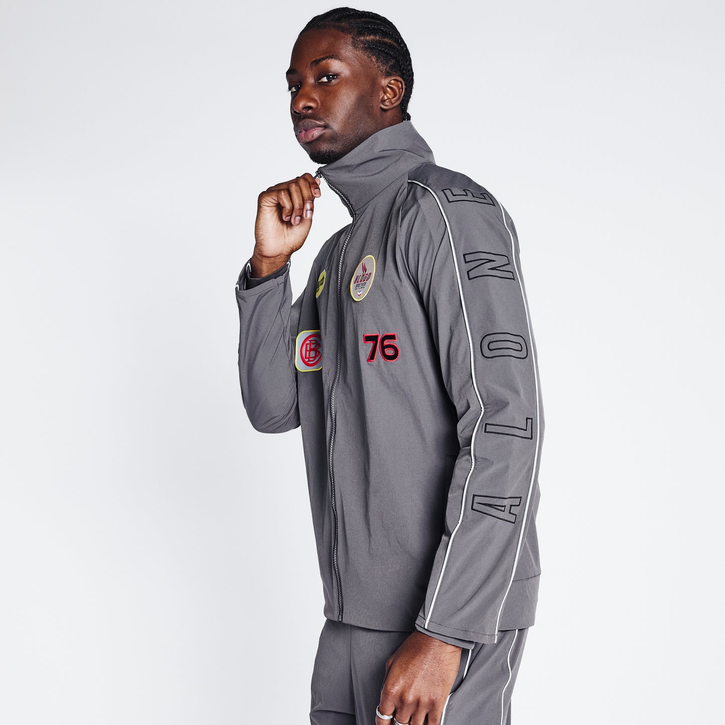 Racer Jacket - Metallic Silver