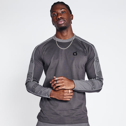 Racer Long Sleeve T-Shirt - Metallic Silver