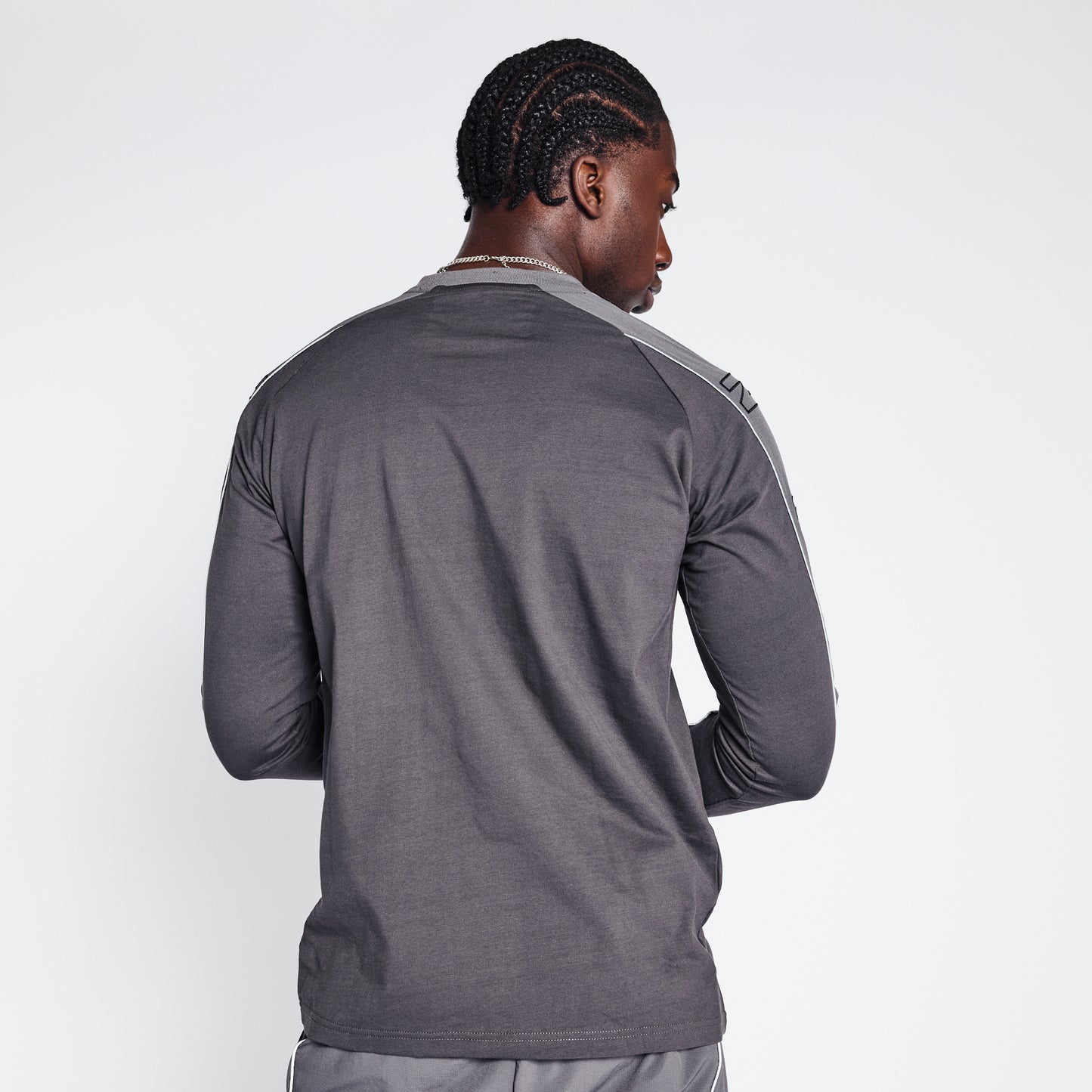 Racer Long Sleeve T-Shirt - Metallic Silver