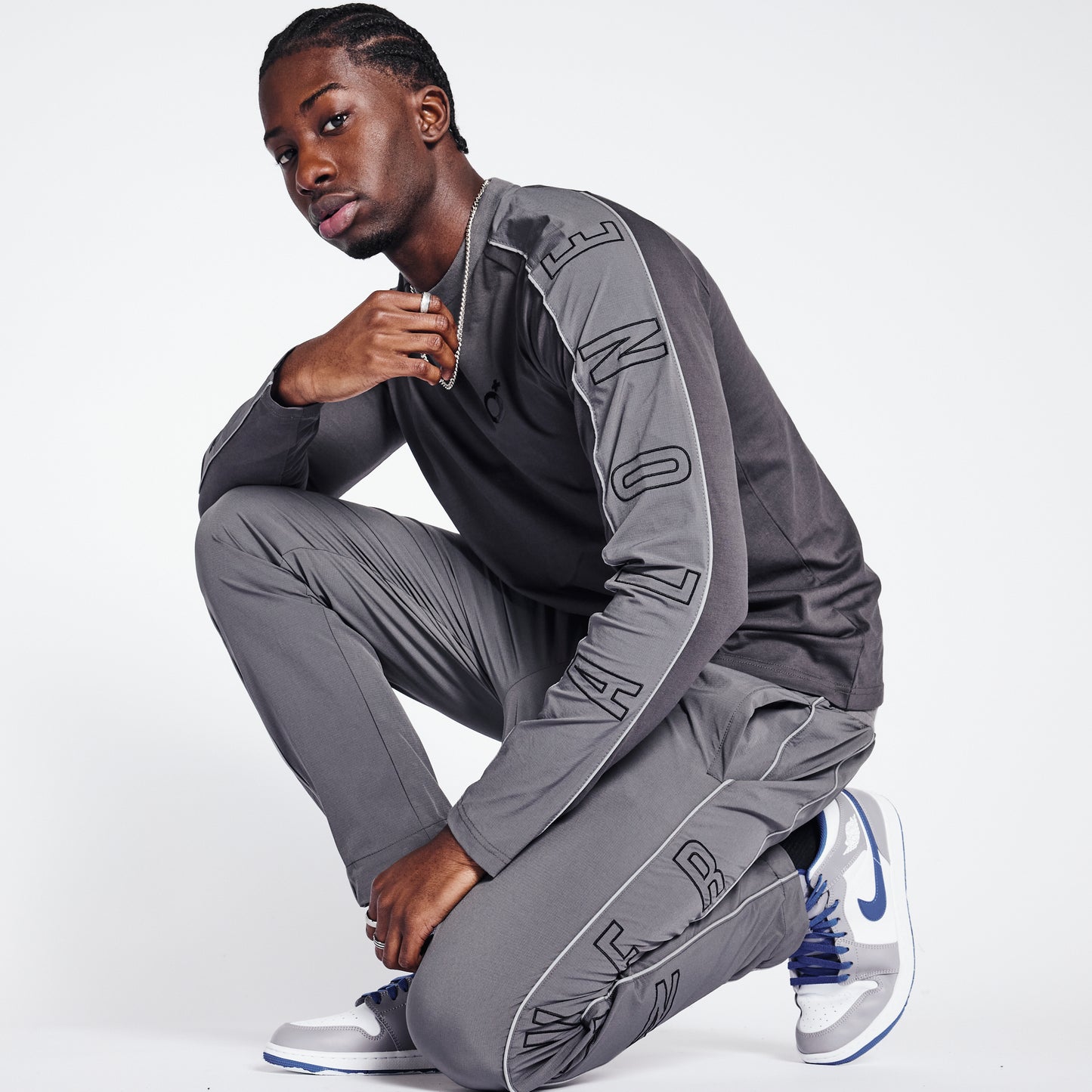 Racer Pants - Metallic Silver