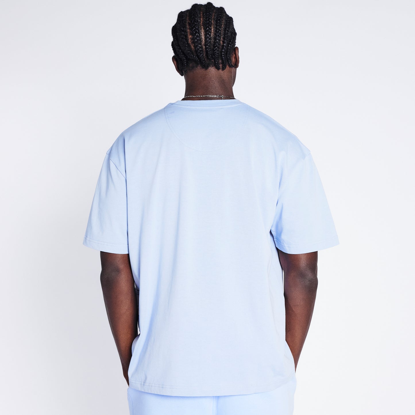 Badged T-shirt - Dusty Blue