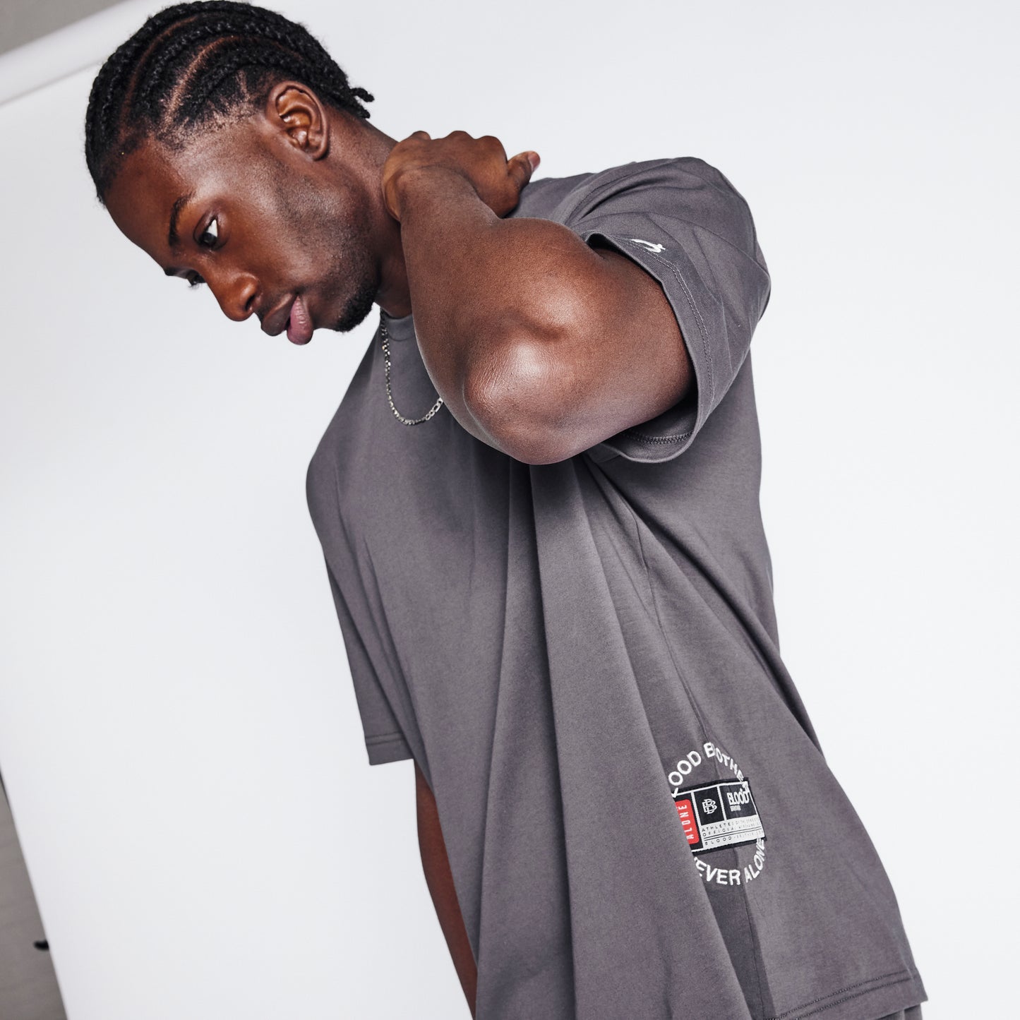 Badged Basket T-shirt - Dark Grey